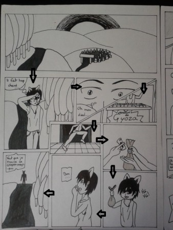 1/2 planche. J'ai mis des flèches parce que ce n'était pas claire